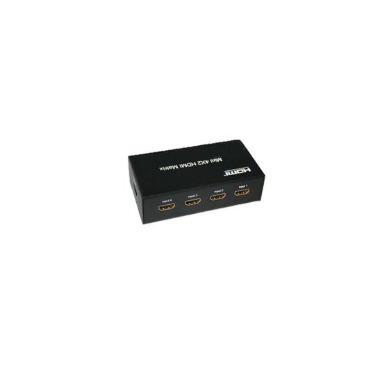 Imagem de Seletor Splitter Matrix 4x2 Hdmi 4 Entradas E 2 Saidas SX MX03