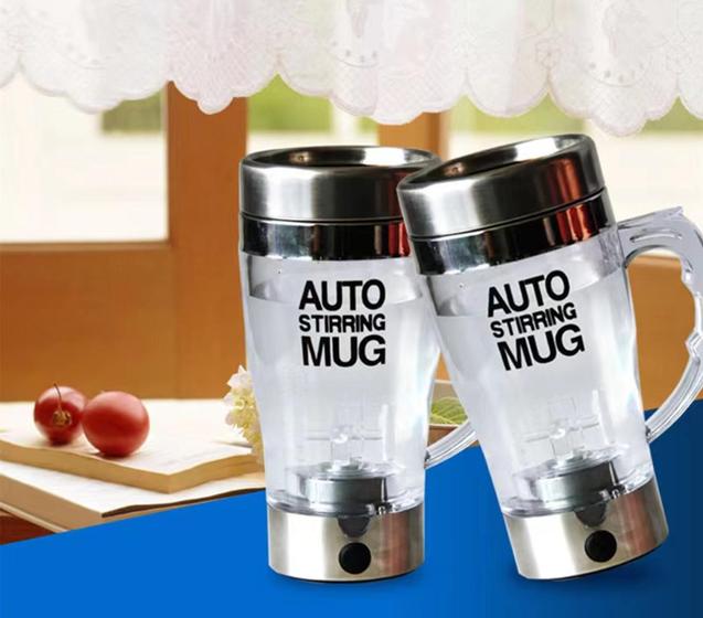 Imagem de Self Stirring Mug Automatic Electric Lazy Automatic Coffee Mixing Cup Double Insulated Travel Mug