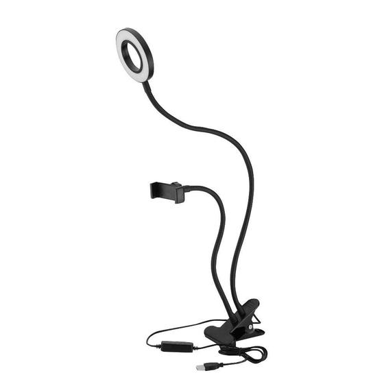 Imagem de Selfie Ring Light Yosoo Portátil - Braço Longo de 360° com Suporte