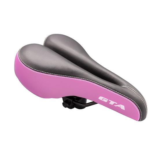 Imagem de Selim Banco vazado Bicicleta Couro pu Costurado Com Carrinho Bike Mtb Gta várias CORES
