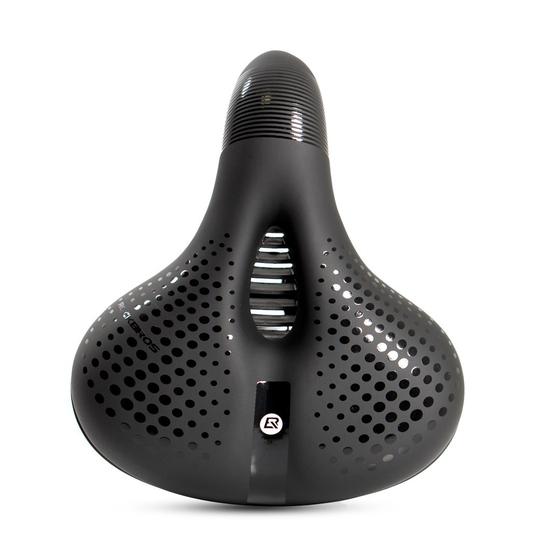 Imagem de Selim Gel Largo 260/200mm 2 Molas Silicone Ciclismo Mtb Passeio Vazado Unissex RockBros