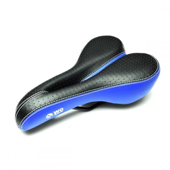 Imagem de Selim mtb costurado mod 605 preto/azul wg sports