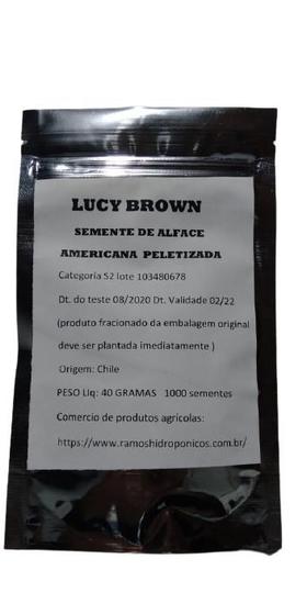 Imagem de Semente de Alface Americana Peletizada Lucy Brown/ Seminis