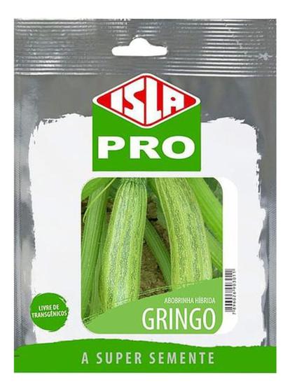 Imagem de Sementes de Abobrinha Gringo Hibrida Cartela C/ 500 Sementes