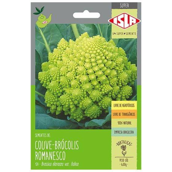 Imagem de Sementes de Couve-Brócolis Romanesco Ottobrino Super ISLA