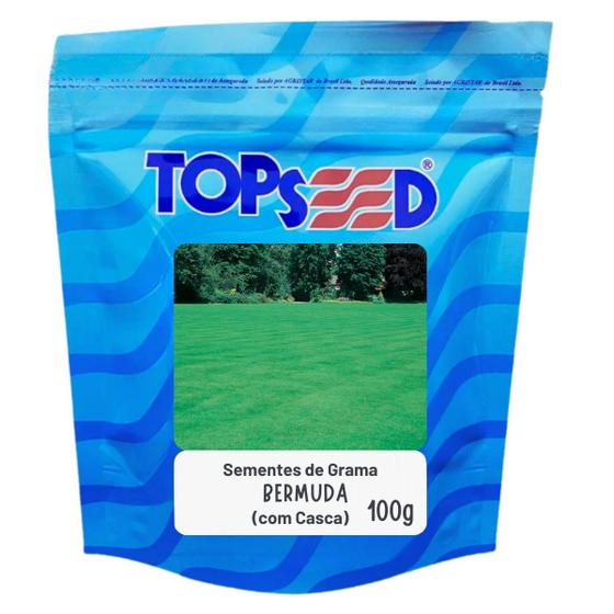 Imagem de Sementes de Grama Bermuda com Casca (100g) TOPSEED