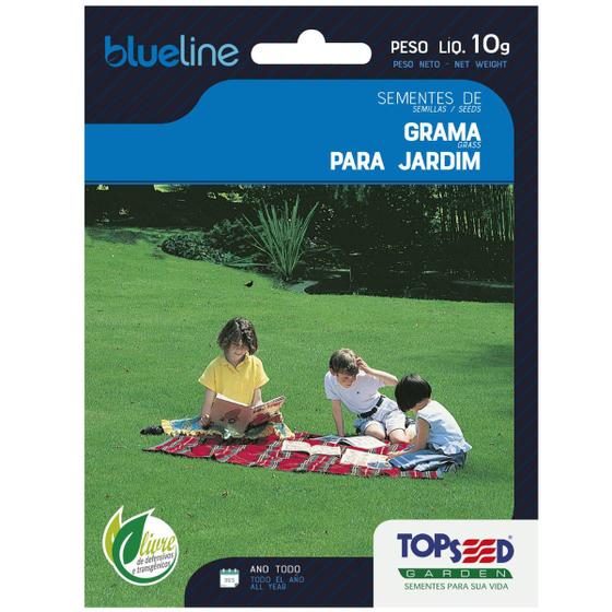 Imagem de Sementes de Grama para Jardim (Folha Fina) Blueline TOPSEED