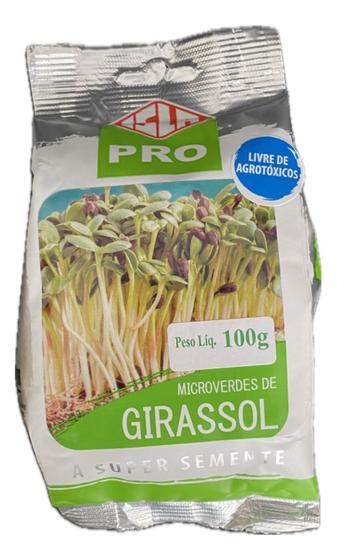 Imagem de Sementes de Microverdes de Girassol de Jardim Pac C/ 100gr