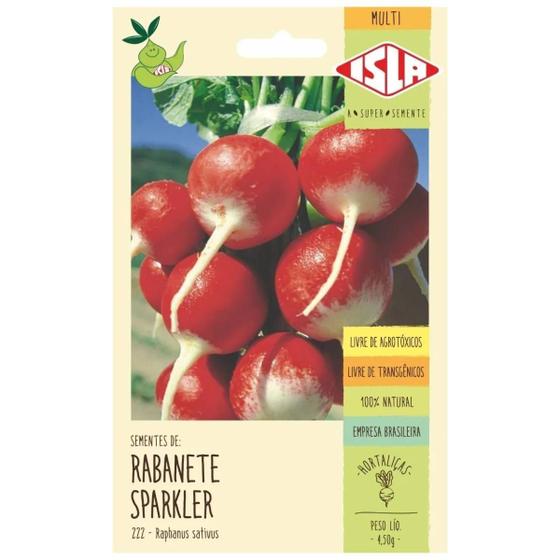 Imagem de Sementes de Rabanete Sparkler ISLA