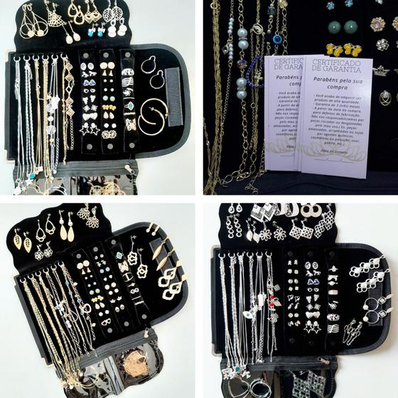 Semi Joias Atacado Kit 45 Peças Folheadas A Ouro E Prata - Jady Joias Menor preço em Semi Joias Atacado Kit 45 Peças Folheadas A Ouro E Prata - Jady Joias