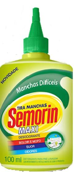 Semorin Tira Manchas Maxi 100Ml Menor preço em Semorin Tira Manchas Maxi 100Ml