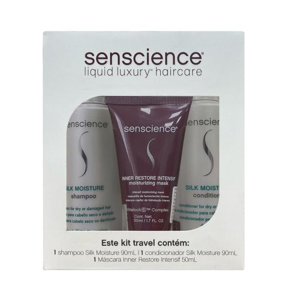 Imagem de Senscience Kit Silk Moisture Intensif Travel Size (3 produtos)