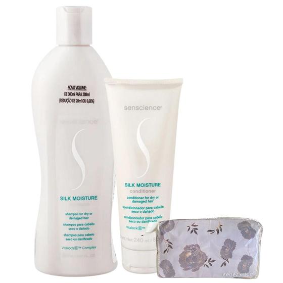 Imagem de Senscience Silk Moisture Kit Home Care (2 Produtos) + Necessarie