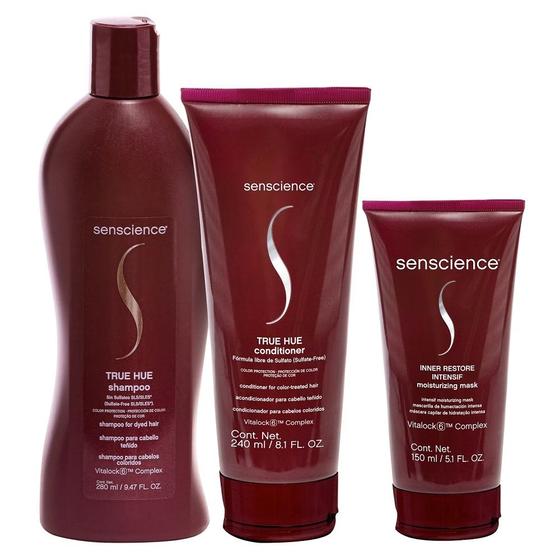 Imagem de Senscience True Hue Shampoo 280ml + Condicionador 240ml + Inner Restore Moisturizing Mask 150ml