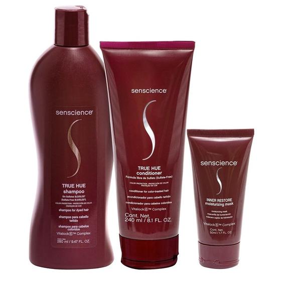 Imagem de Senscience True Hue Shampoo 280ml + Condicionador 240ml + Inner Restore Moisturizing Mask 50ml