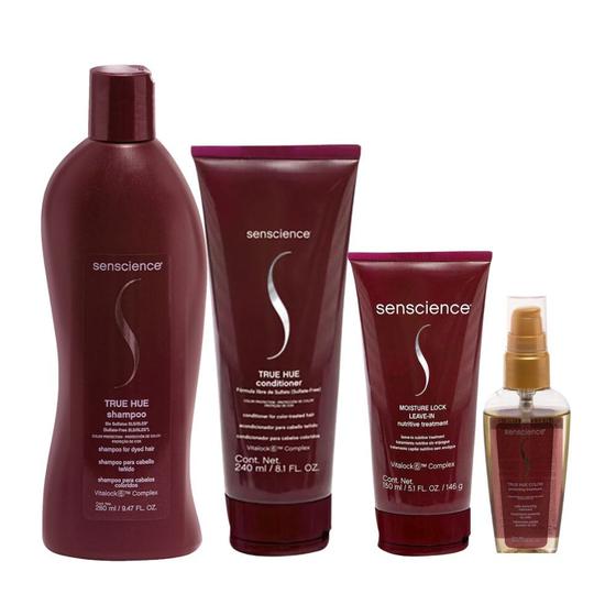 Imagem de Senscience True Hue Shampoo + Condicionador 1L + Máscara Moisture Lock 150ml + Color Protecting Cápsulas 26,9ml