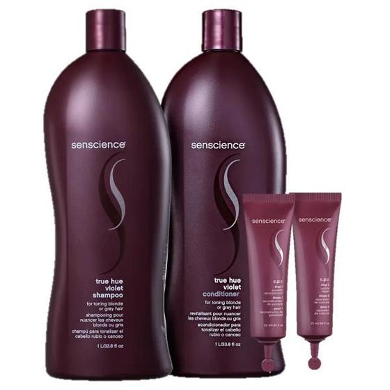 Imagem de Senscience True Hue Violet Duo 1L e CPR Tratamento Reconstrutor 2x25ml