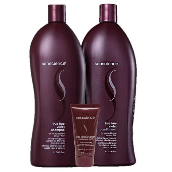 Imagem de Senscience True Hue Violet Duo 1L e Inner Restore Intensif Moisturizing Mask 50ml