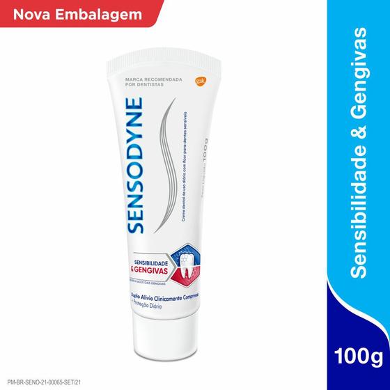 Sensodyne Pasta De Dente Sensibilidade E Gengivas Para Dentes Sensíveis ...