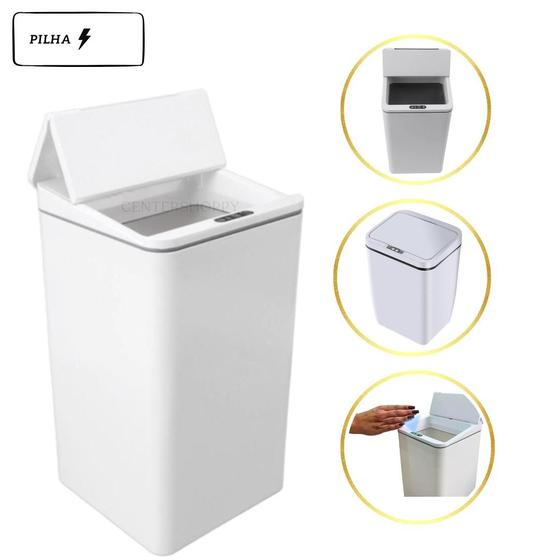 Imagem de Sensor automático e 11L na lixeira prática