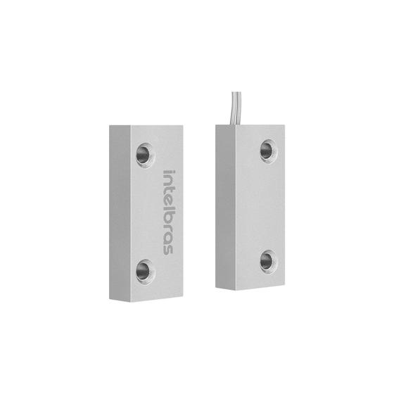 Imagem de Sensor de Abertura Magnético Com Fio Intelbras XAS Porta de Aço Mini