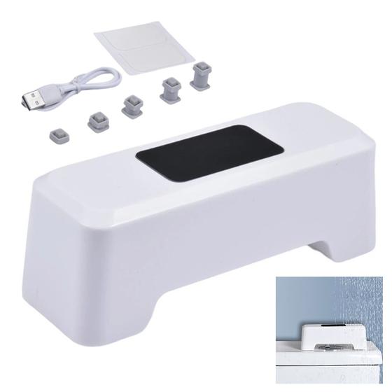 Imagem de Sensor de Descarga Automatico Inteligente USB Bateria Recarregavel Sanitario Privada Vaso Banheiro Hotel Lavabo Restaurante Residencial Comercial Loja