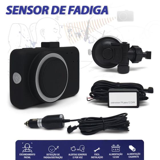 Imagem de Sensor de Fadiga Fiat Bravo 2010 2011 2012 2013 Segurança Detector Sono Cansaço Dia Noite
