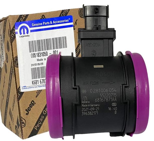 Imagem de Sensor de Fluxo de Ar MAF Toro Renegade Compass 2.0 16v Diesel Ducato 2.3 2018 a 2021 MOPAR ORIGINAL