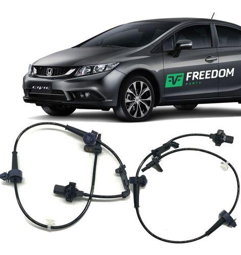 Imagem de Sensor de freio abs honda new civic 1.8 2.0 2012 á 2015 dianteiro direito + esquerdo - par