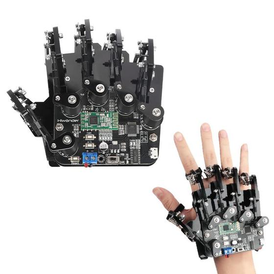 Imagem de Sensor de gestos de controle de luvas manuais robóticos para Arduino