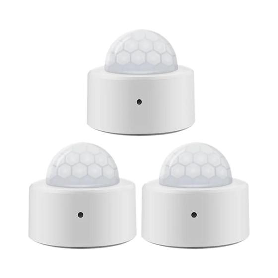 Imagem de Sensor de Movimento Zigbee Mini PIR Tuya - Detector de Alarme 2 em 1 com Sensor de Luz Infravermelho Passivo