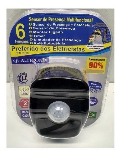 Imagem de Sensor de presenca 180qa26m area externa preto qualitronix