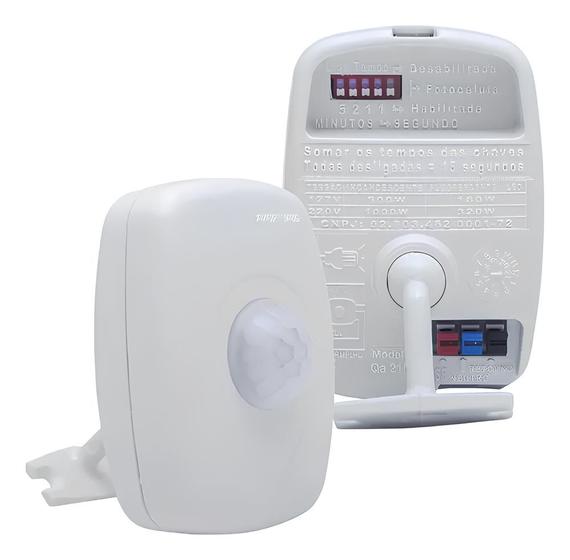 Imagem de Sensor De Presença 6 Funções 180 Qa21m Bivolt - Qualitronix