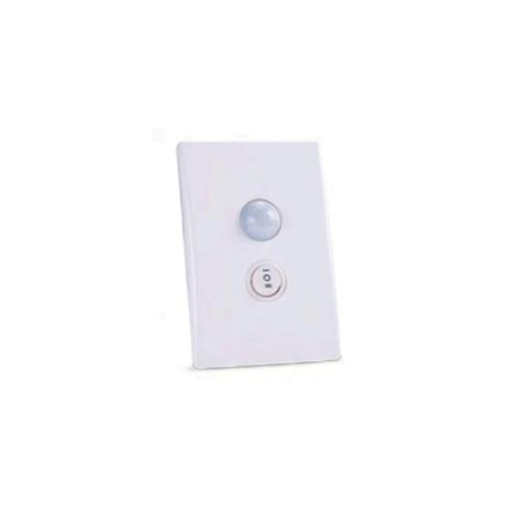 Imagem de Sensor de Presença Decorlux p/ Caixa 4x2 c/ Chave 9m 100-240V Branco SP0103