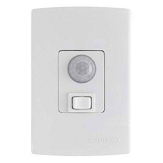 Imagem de Sensor de Presença Microcontrolado 180 graus c/ Fotocélula, + Chave Lig/Desl QI6M Qualitronix
