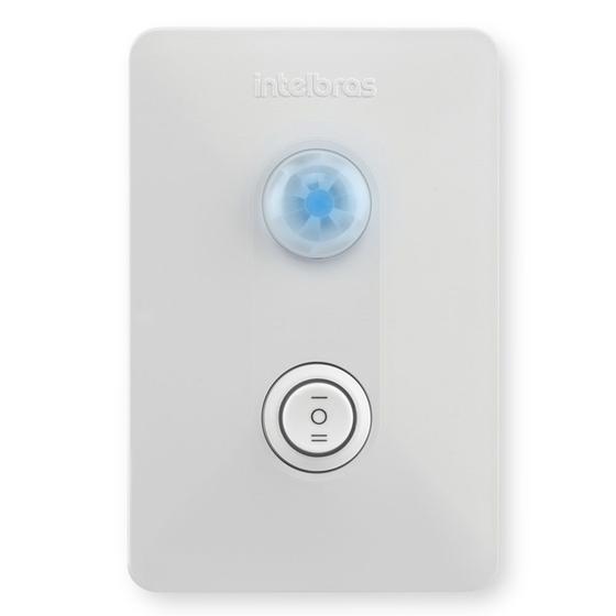 Imagem de Sensor de Presença para Iluminação 120 Embutir 4x2 c/Interruptor ESPI 180 E+ Intelbras