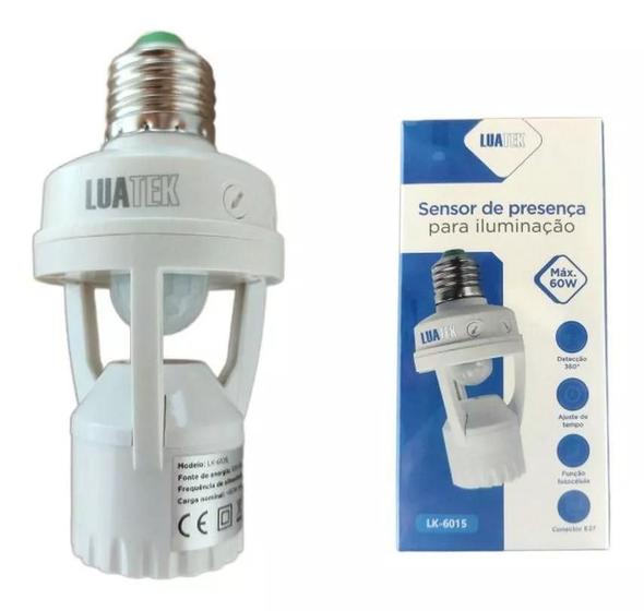 Imagem de Sensor De Presença Soquete Luz Iluminação Movimento E27 360