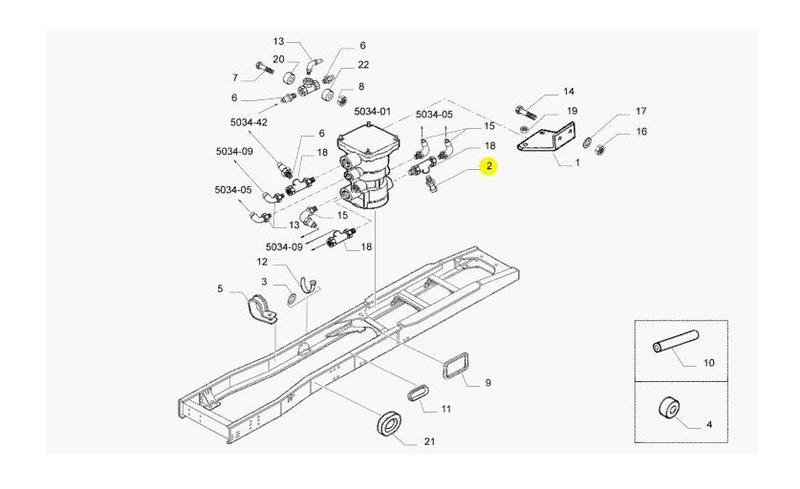 Sensor de Pressão de Ar Daily 5801988975 Iveco Menor preço em Sensor de Pressão de Ar Daily 5801988975 Iveco