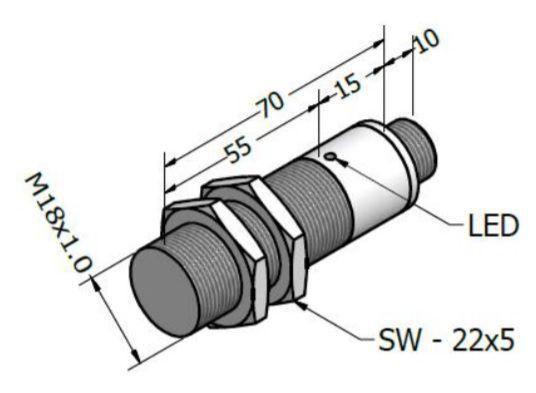 Imagem de Sensor de Proximidade  Indutivo Sensorbras ECL 5-18 DP C4