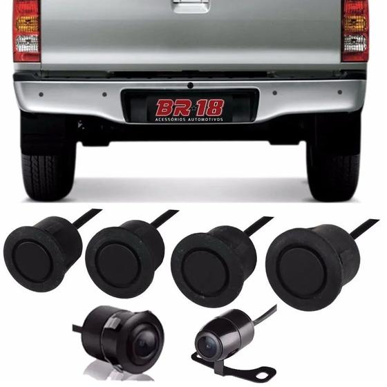 Imagem de Sensor De Ré  Emborrachado + Câmera P/ Pick-up
