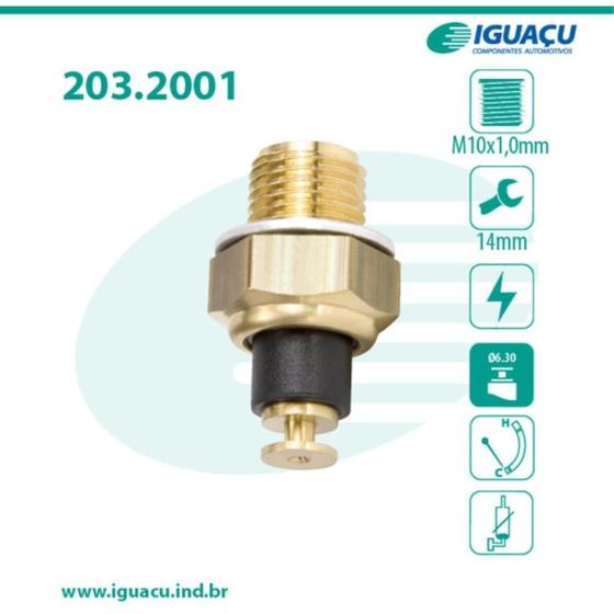 Imagem de Sensor de temperatura de água Ford Royale 1992 a 1996 IGUAÇU