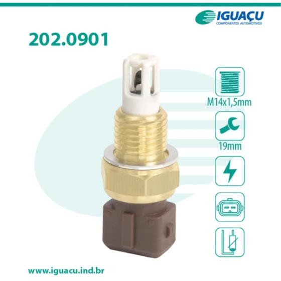 Imagem de Sensor de temperatura de ar Fiat Tipo 1993 a 1995 IGUAÇU