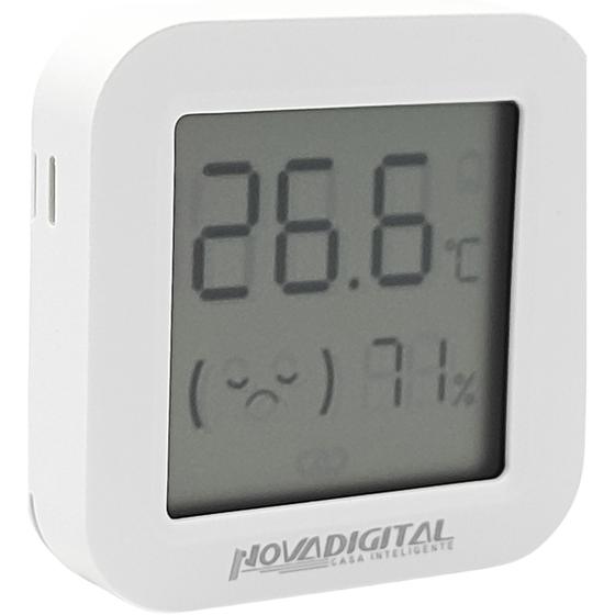 Imagem de Sensor de Temperatura e Umidade Zigbee com Display Novadigital STU-ZBO