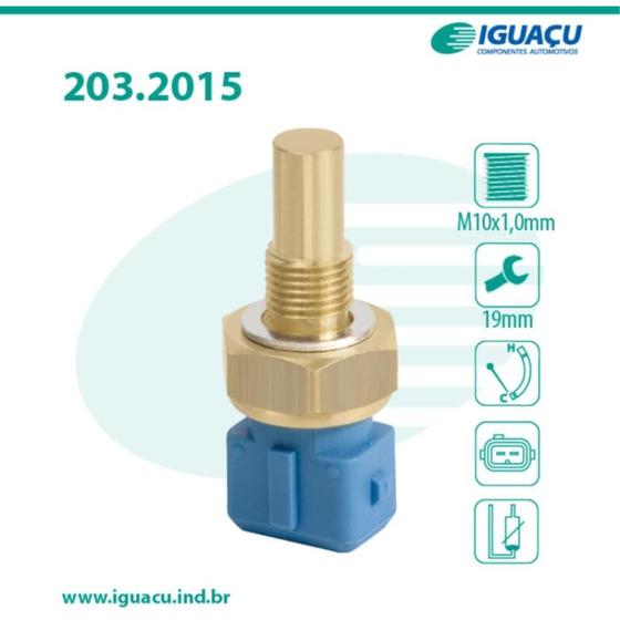 Imagem de Sensor de temperatura Volkswagen 13-180 2000 a 2005 IGUAÇU