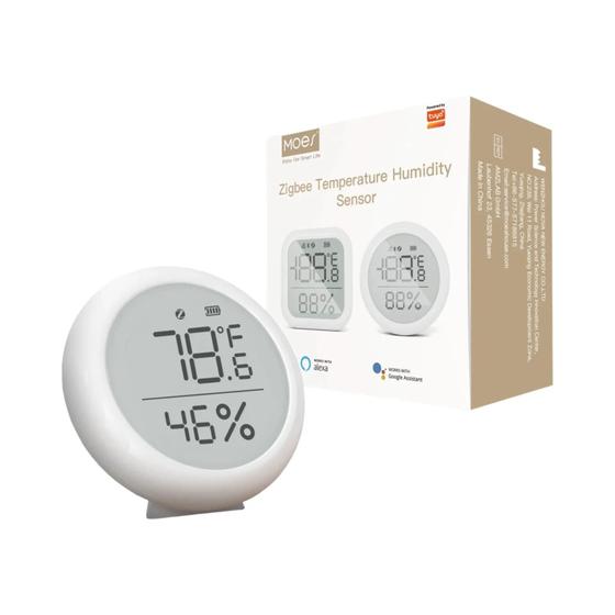 Sensor de Umidade e Temperatura com Tela LED - Compatível com Google Assistant Menor preço em Sensor de Umidade e Temperatura com Tela LED - Compatível com Google Assistant