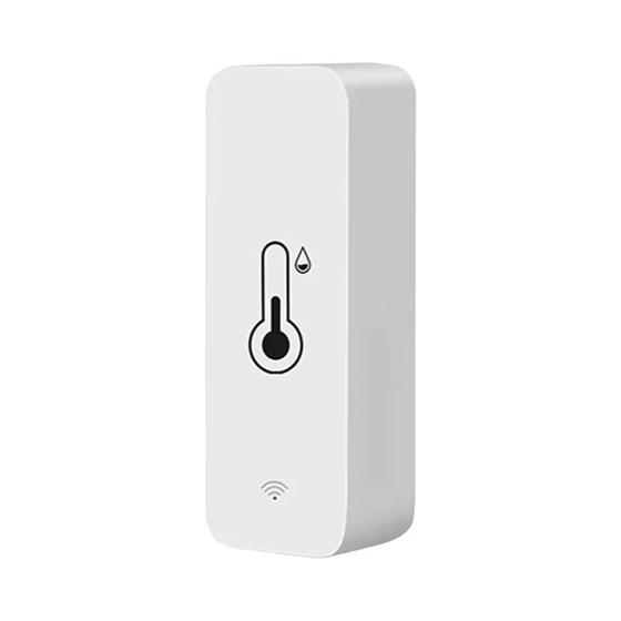 Imagem de Sensor de Umidade e Temperatura Wi-Fi para Casa Inteligente - Compatível com Tuya, Zigbee, Alexa e Google