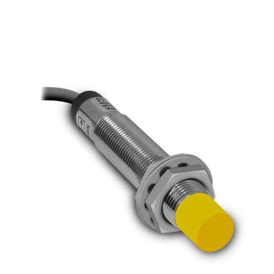 Imagem de Sensor Indutivo Cabo LM12-3004PC Não Faceado 12mm 6Vcc à 36Vcc PNP / NA + NF Sibratec