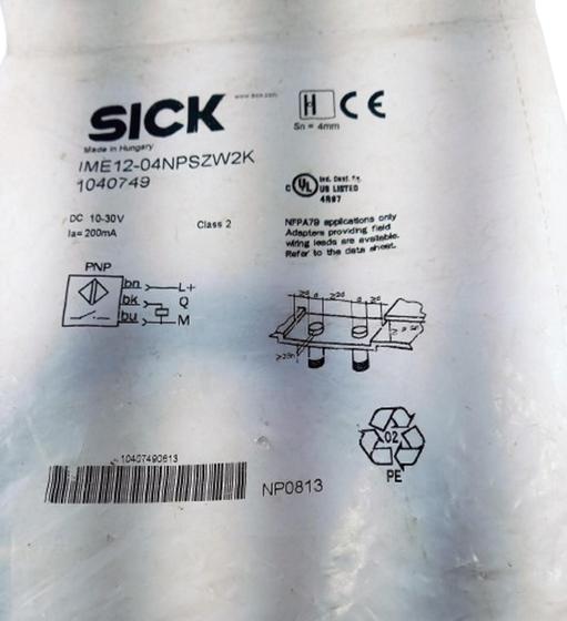 Imagem de Sensor Indutivo Sick Ime12-04npszw2k - 10 À 30 Vdc Pnp 4mm