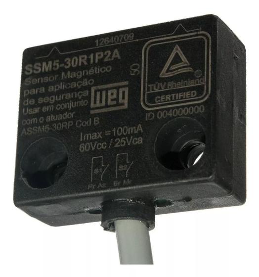 Imagem de Sensor Magnético de Segurança WEG SSM5-30R1P2A NR12