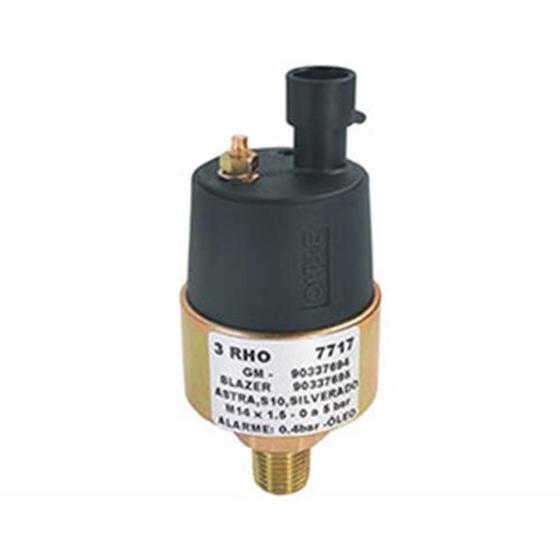 Imagem de Sensor Mecanico Pressao Oleo Blazer Monza Omega S10 Silverado Astra Kadett Rosca M14 X 1.5 Escala 0 A 5 Bar Alarme 0.40 Bar 90337694 90337695
